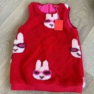 Oilily cool bunny vest size euro 80 or US 12-18 months